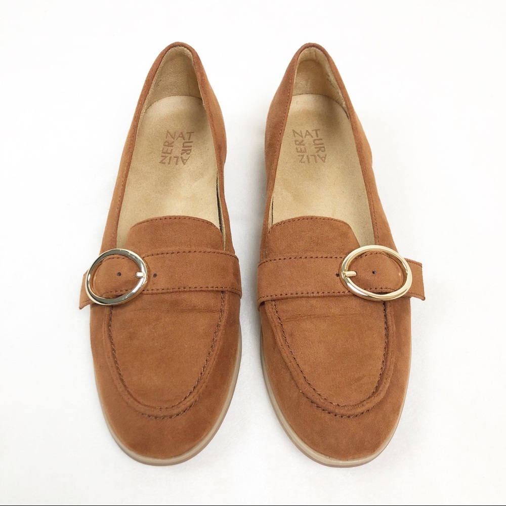 New Naturalizer Loafers with Gold Buckle Size 9